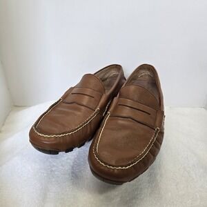 Polo Ralph Lauren Arkley Penny Loafers Mens 11.5 D Brown Leather Driving Shoes